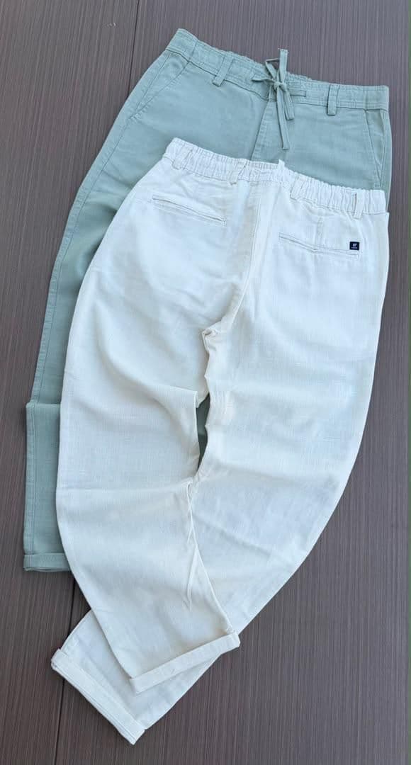 Linen Drawstring Pant